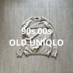 90s 00s OLD UNIQLO cotton sweater Lサイズ