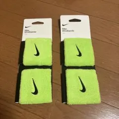 NIKE Swoosh Wristbands リストバンド(グリーン)×2