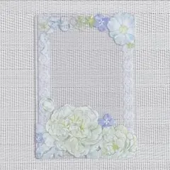 1039.硬質ケースデコ B7写真 緑グリーン パールなし