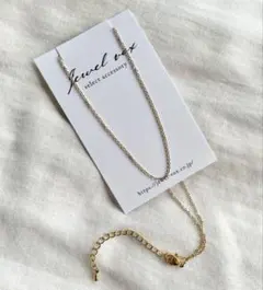 ◉新品未使用◉JewelVOX アレルギー対応チェーンネックレス (ゴールド)