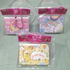 新品☆サンリオキャラクターズおこさまパズル風チャーム3種セット☆プリンシナモン