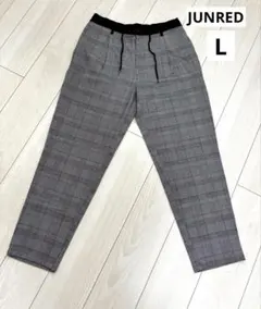 JUNRED メンズ　チェック　パンツ　L