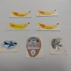 トンガ　シール切手　7枚