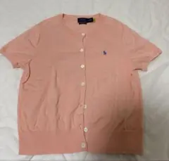 Polo Ralph Lauren ラルフローレン　半袖カーディガン　ピンク