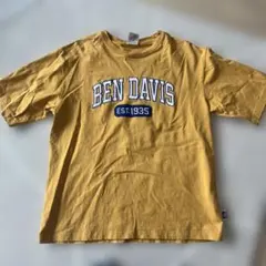BEN DAVIS ロゴプリント 半袖Tシャツ イエロー L メンズのサムネイル