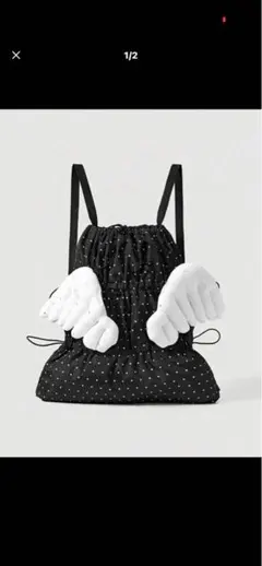 ナップザック　リュックサック　ウィッシュコア　韓国　　　ドット　Y2K 天使の羽