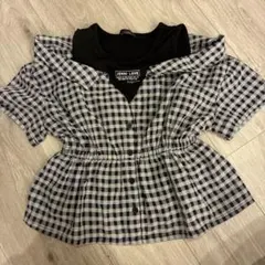 JENNI love チェック柄シャツ トップス