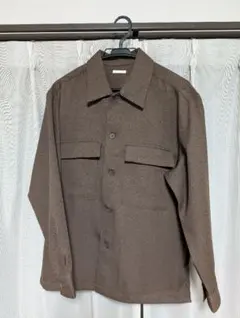 GU CPOシャツ(長袖)　Mサイズ　ブラウン