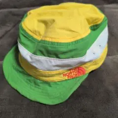 THE NORTH FACE 子供用バケットハット 緑/黄/白