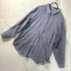 【美品】ナチュラルクチュール シアーシャツ 長袖 Fのサムネイル