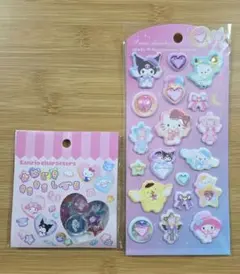 サンリオキャラクター マシュマロステッカー おはじきシール
