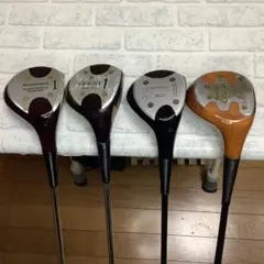 懐かしのパーシモン ドライバー　4本セットのサムネイル