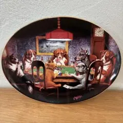 Franklin Mint Dogs Playing Poker 飾り皿のサムネイル