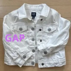 美品　GAP ホワイト デニムジャケット アウター　18-24ヶ月