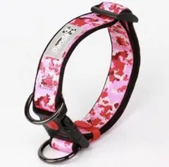 新品　犬用品　二重ロック式首輪　赤迷彩　Lサイズ　中型犬　大型犬のサムネイル