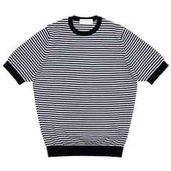 FILIPPO DE LAURENTIIS コットンニットTEE ネイビー 美品 - メルカリ