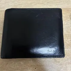 Paul Smithのブラックレザー製の二つ折り財布