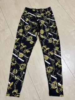 showgirl crown head-black_line ヨガレギンス