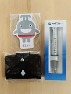 のるるんグッズセット　カードケース・ジェットストリーム・メモ帳