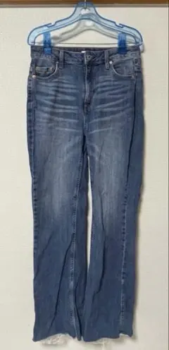 earth music&ecology セルフカット フレア デニム ジーンズ