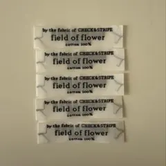 CHECK&STRIPE 「field of flower」タグ5点セット