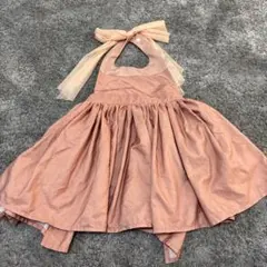 美品　MARLMARL ピンクハンガーエプロン