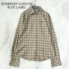 美品✨ バーバリー ロンドン ブルーレーベル 長袖 シャツ ノバチェック 綿のサムネイル