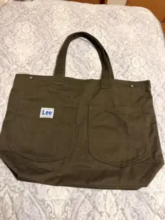 Lee オリーブ エコバッグ、トートバッグ