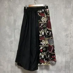 ⭐︎新品　タグ付き　ScoLar スカラー　パッチワーク柄刺繍チュール重ねスカート