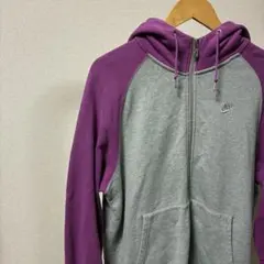 パープル ジップアップ