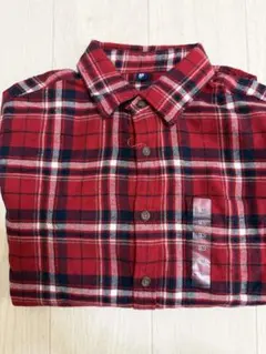 新品未使用キッズ⭐︎UNIQLO 赤・チェック柄 長袖シャツ 150