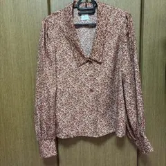 Spick & span 小花柄 長袖ブラウス ブラウンのサムネイル
