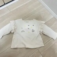 クーラクールcoeur a coeurトレーナー 95cm アイボリーうさぎ