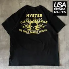 US古着　Back print 企業物 t-shirt