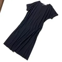 niko and...ロングTシャツワンピース ブラックF サイドロングスリット