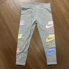Nike ロゴプリント スパッツ グレー