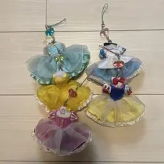 東京ディズニーリゾート ディズニープリンセスドレスキーホルダー 5個セット