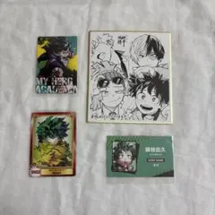 ヒロアカ　ワールドヒーローズミッション　色紙　ステッカー　名刺