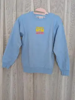 水色刺繍トレーナー MTM