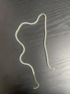 クリスタル風ゴールドチェーン ネックレス 45cm