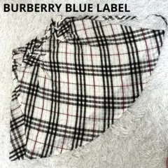 美品！ バーバリーブルーレーベル シルク混 ノバチェック　フレアスカート 38