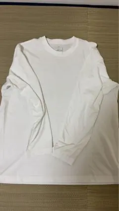ホワイト ロングスリーブ Tシャツ XL
