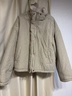 nugu リバーシブル ボアジャケット チェック柄