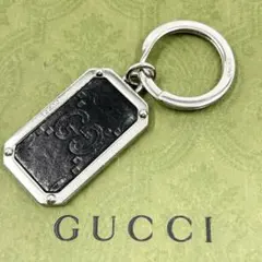 希少✨　グッチ　GUCCI キーホルダー　シマ　ジャンボGG シルバー　Ag