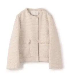 Ballsey トゥモローランド ミックスヤーンツィードノーカラージャケット