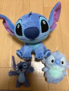 ディズニー　スティッチ フィギュア　ぬいぐるみ 3体セット