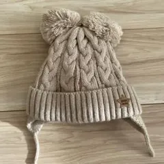 耳付きニット帽