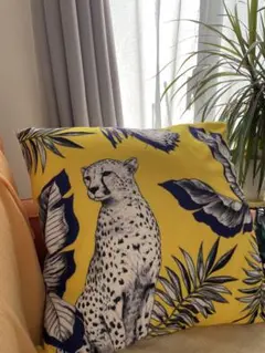 ヒョウデザイン クッションカバー