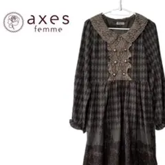 axes femme メルヘンcastle柄 ワンピース