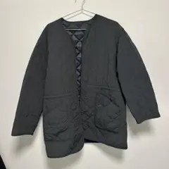 ダークグレー キルティングジャケット